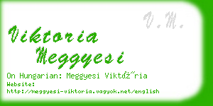 viktoria meggyesi business card